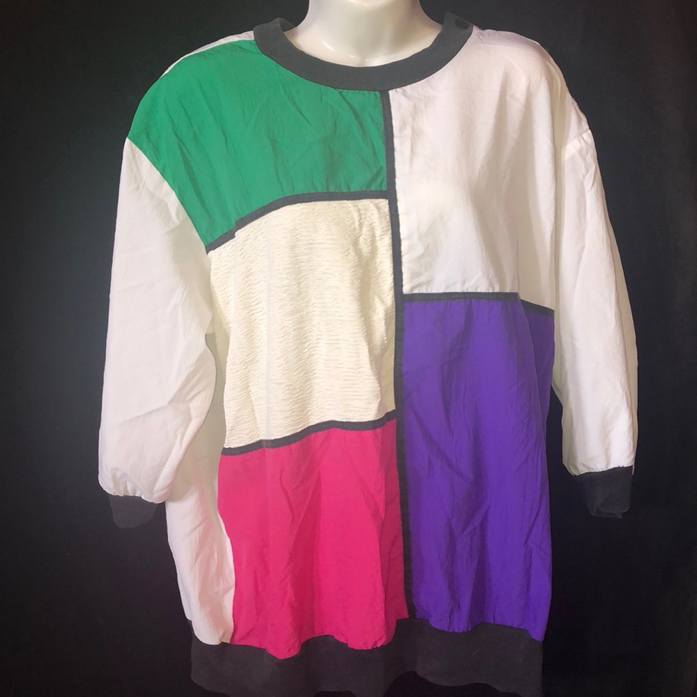 teddy sport blouse vintage 80’s neogeo